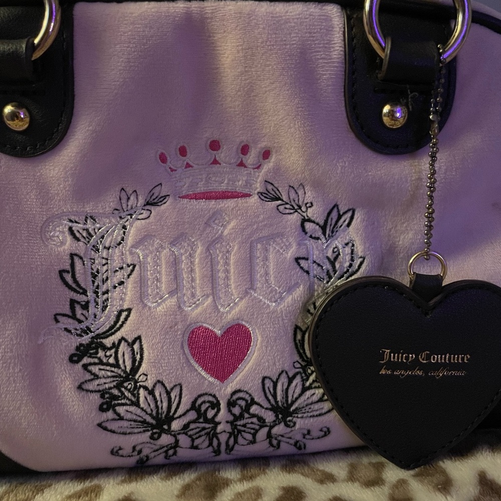 Juicy Couture Pink and Black Satchel - Picture 2 of 6